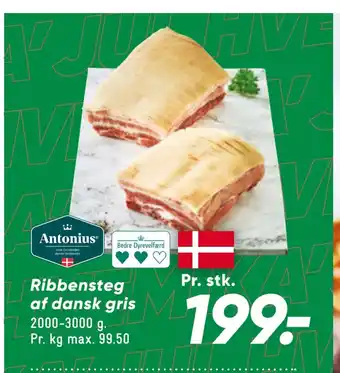 Bilka Ribbensteg af dansk gris tilbud