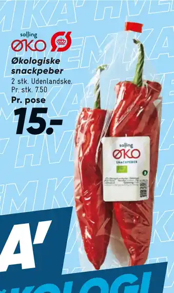 Økologiske snackpeber