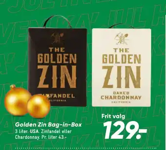 Bilka Golden zin bag-in-box tilbud