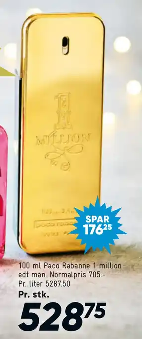 Bilka 100 ml paco rabanne 1 million edt man tilbud