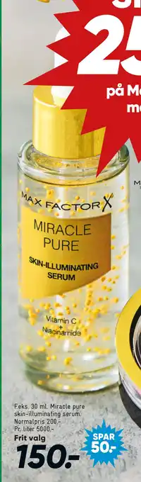 Bilka 30 ml miracle pure skin-illuminating serum tilbud