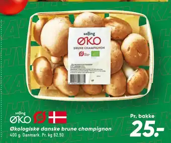 Bilka Økologiske danske brune champignon tilbud