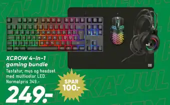 Bilka Xcrow 4-in-1 gaming bundle tilbud