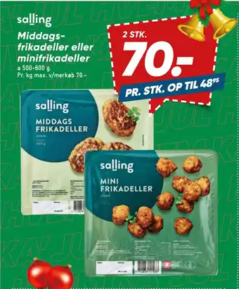 Bilka Middags frikadeller eller minifrikadeller tilbud