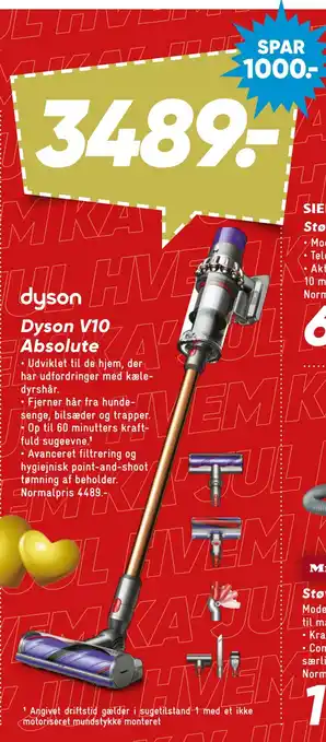 Bilka Dyson v10 absolute tilbud