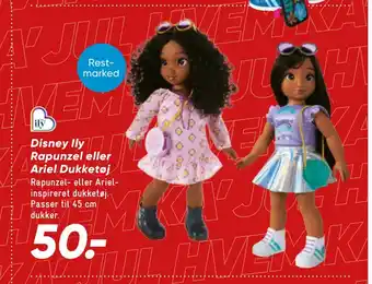Disney ily rapunzel eller ariel dukketøj