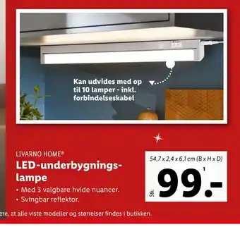 Led-underbygnings lampe