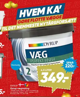Bilka Dyrup vægmaling tilbud