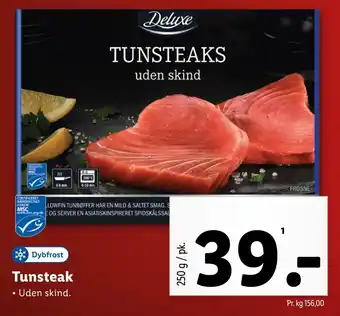 Lidl Tunsteak tilbud