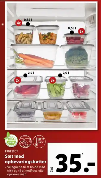 Lidl Sæt med opbevaringsbøtter tilbud