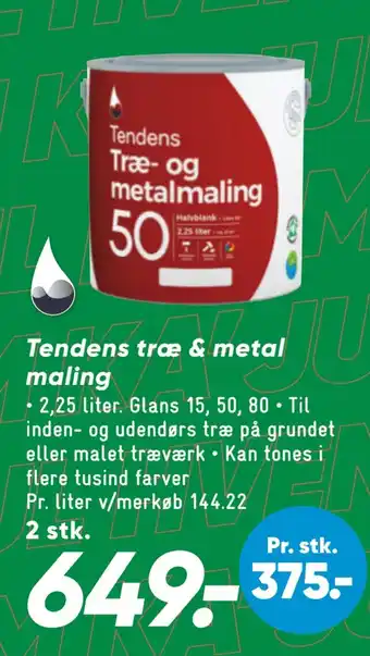 Bilka Tendens træ & metal maling tilbud