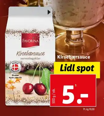 Lidl Kirsebærsauce tilbud
