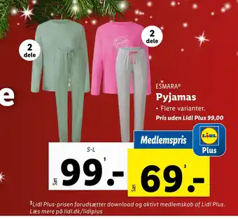 Lidl Pyjamas tilbud