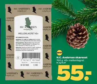 Netto H.c. andersen skæreost tilbud