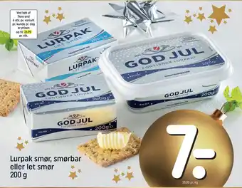 REMA 1000 Lurpak smør, smørbar eller let smør tilbud