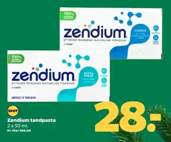 Netto Zendium tandpasta tilbud