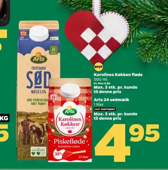 Netto Arla 24 sødmælk tilbud