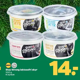 Netto Stay strong laktosefri skyr tilbud
