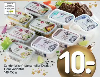 REMA 1000 Sønderjyske fristelser eller k-salat tilbud