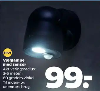 Netto Væglampe med sensor tilbud