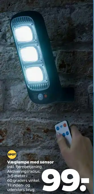 Netto Væglampe med sensor tilbud