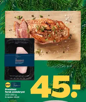 Netto Premieur fersk andebryst tilbud