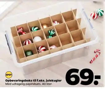 Netto Opbevaringsboks til f.eks. julekugler tilbud