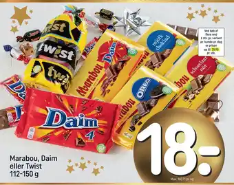 REMA 1000 Marabou, daim eller twist tilbud