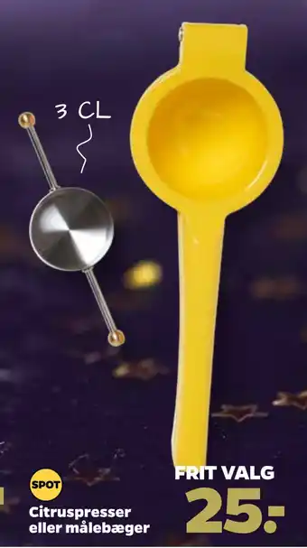 Citruspresser eller målebæger