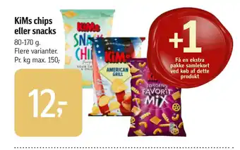 Føtex Kims chips eller snacks tilbud