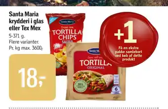 Føtex Santa maria krydderi i glas eller tex mex tilbud