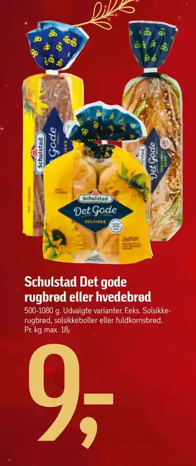 Føtex Schulstad det gode rugbrød eller hvedebrød tilbud