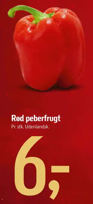 Føtex Rød peberfrugt tilbud