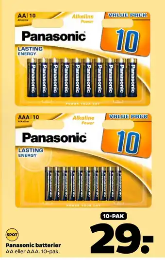 Netto Panasonic batterier tilbud