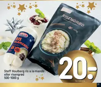 REMA 1000 Steff houlberg ris a la mande eller risengrød tilbud