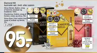 REMA 1000 Diamond hill australsk rød-, hvid- eller rosévin tilbud
