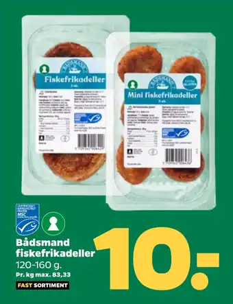 Netto Bådsmand fiskefrikadeller tilbud