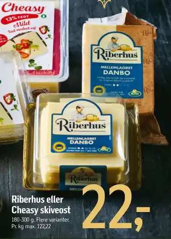 Føtex Riberhus eller cheasy skiveost tilbud