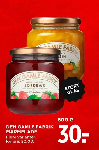 MENY Den gamle fabrik marmelade tilbud
