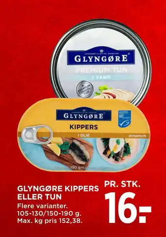 MENY Glyngøre kippers eller tun tilbud