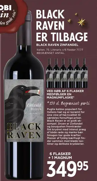 MENY Black raven zinfandel tilbud