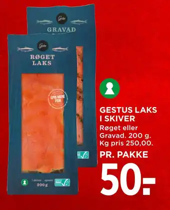 MENY Gestus laks i skiver tilbud