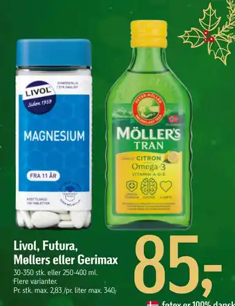 Føtex Livol, futura, møllers eller gerimax tilbud
