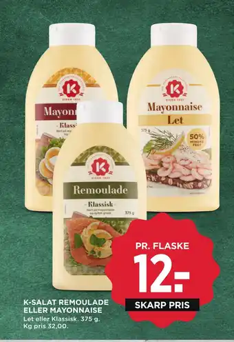 MENY K-salat remoulade eller mayonnaise tilbud