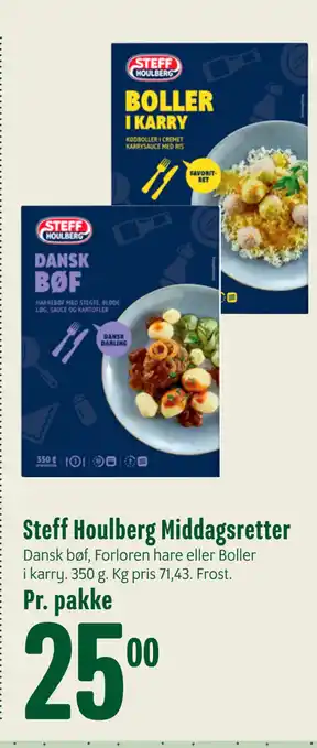 Min Købmand Steff houlberg middagsretter tilbud