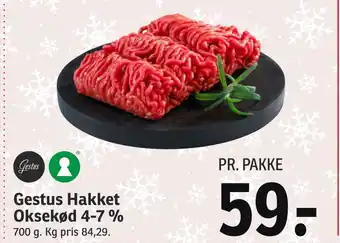 SPAR Gestus hakket oksekød 4-7 % tilbud