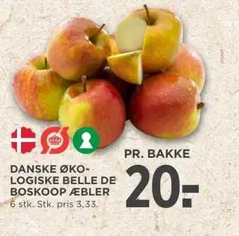 Danske økologiske belle de boskoop æbler