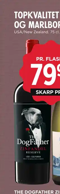 MENY The dogfather zinfandel lodi reserve tilbud