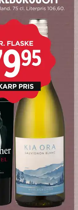 MENY Kia ora sauvignon blanc marlborough tilbud
