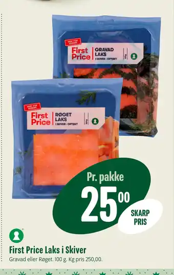 Min Købmand First price laks i skiver tilbud